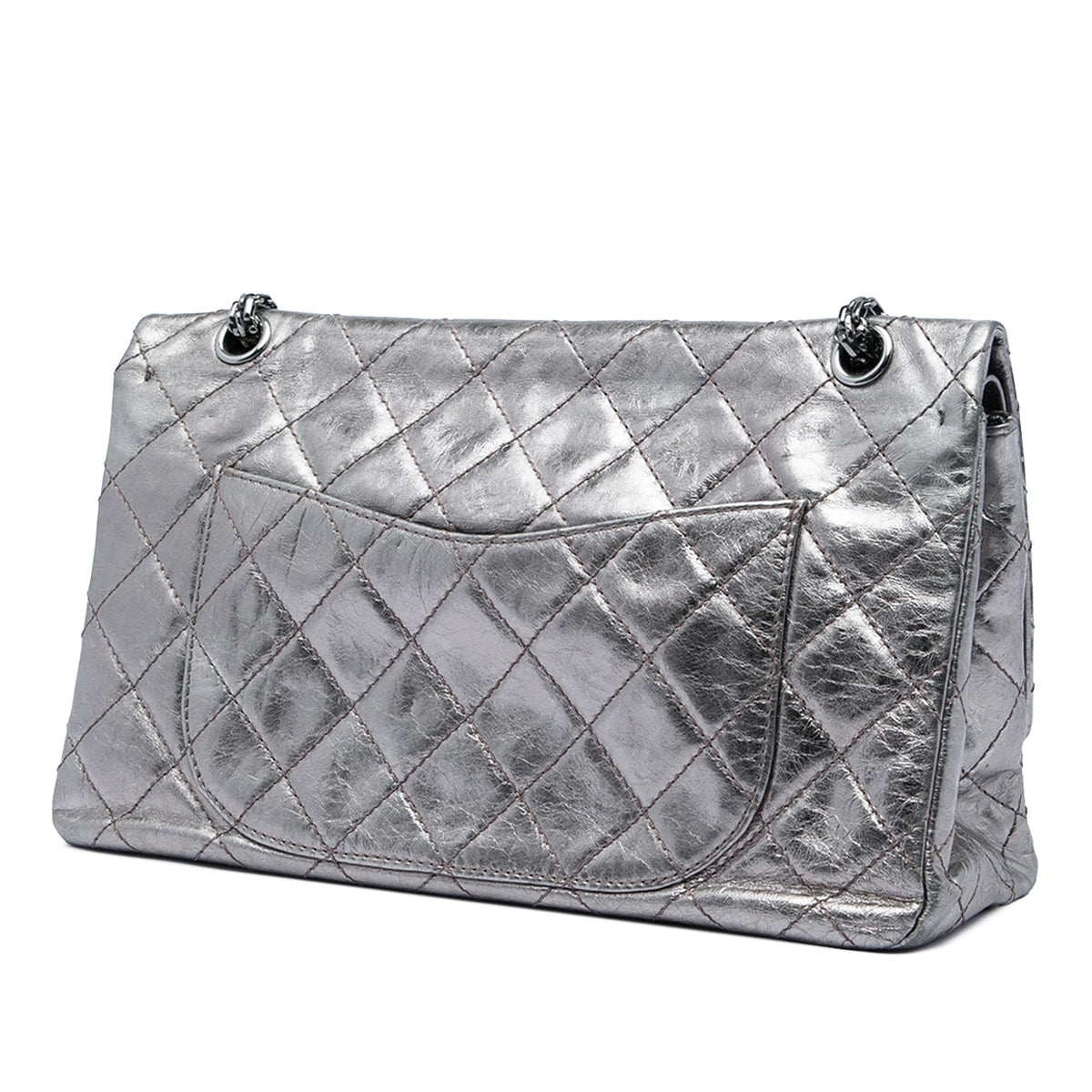 Chanel Quilted Metallic Aged Calfskin Reissue 2.55 Double Flap 227