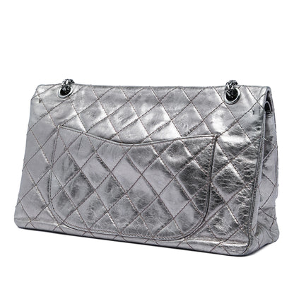 Chanel Quilted Metallic Aged Calfskin Reissue 2.55 Double Flap 227