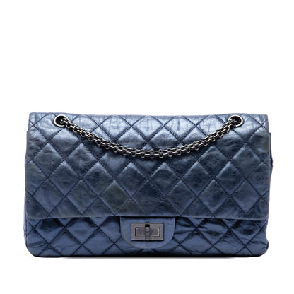 Chanel Quilted Metallic Aged Calfskin Reissue 2.55 Double Flap 227