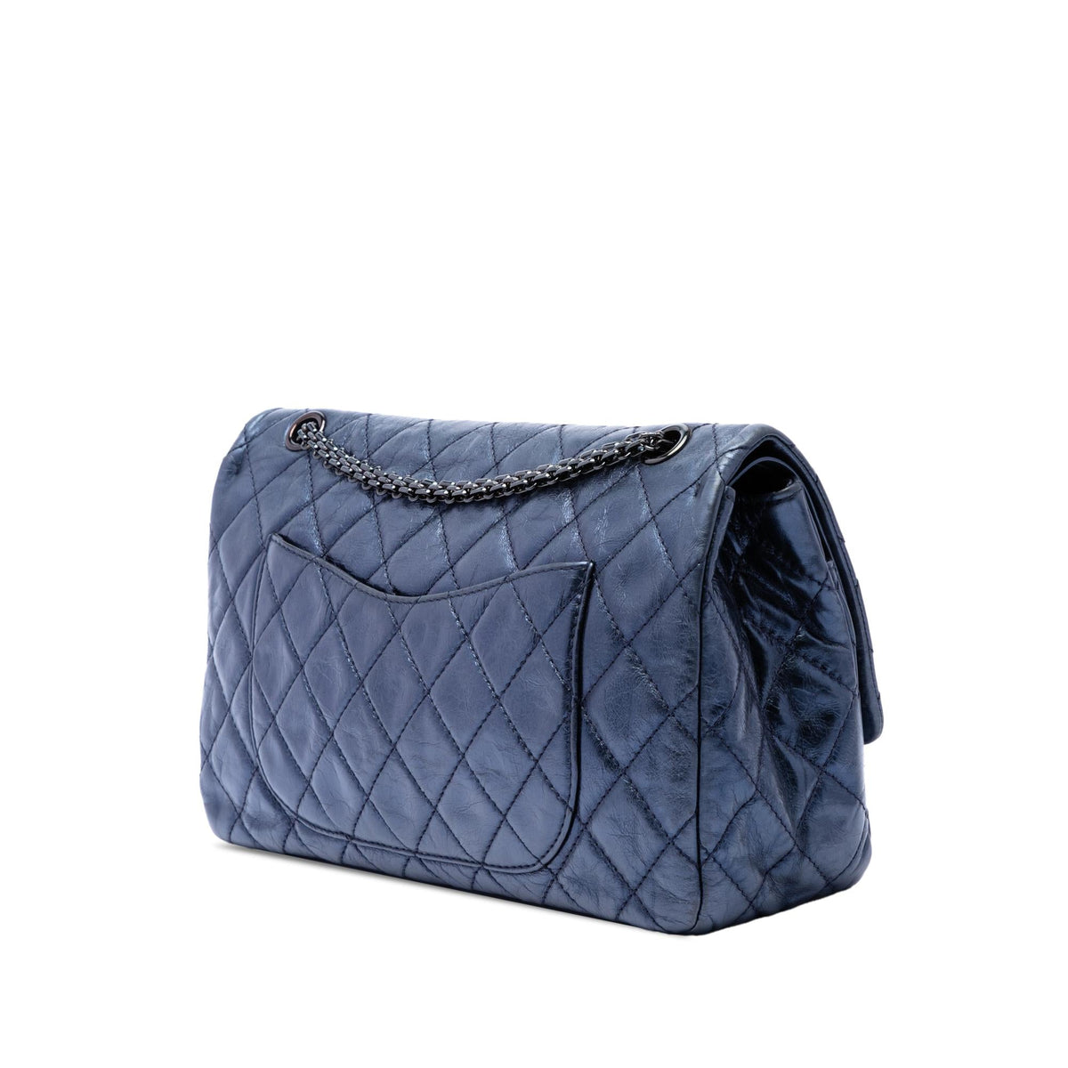 Chanel Quilted Metallic Aged Calfskin Reissue 2.55 Double Flap 227