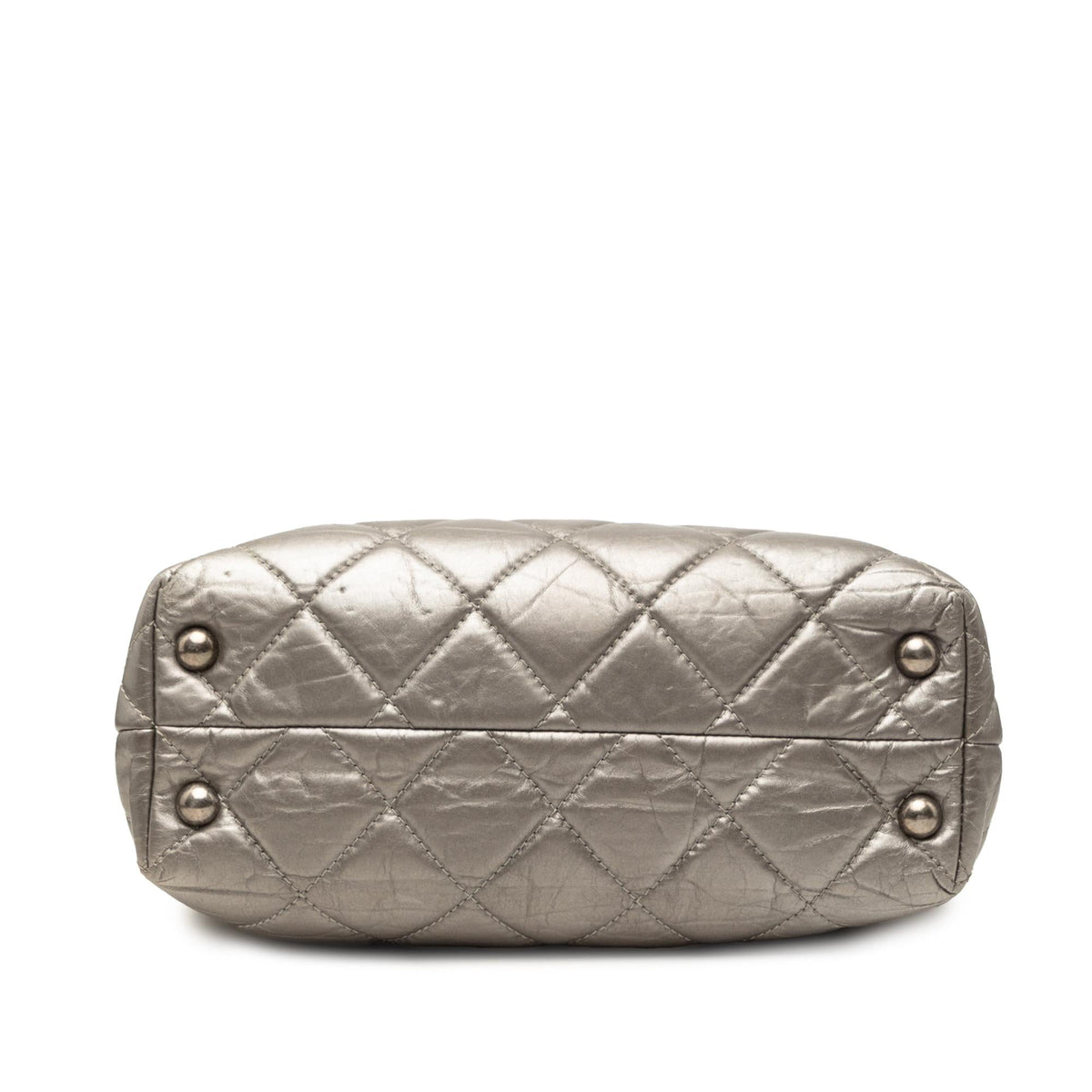 Chanel Quilted Metallic Aged Calfskin Reissue 2.55 Tote