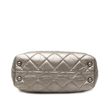 Chanel Quilted Metallic Aged Calfskin Reissue 2.55 Tote