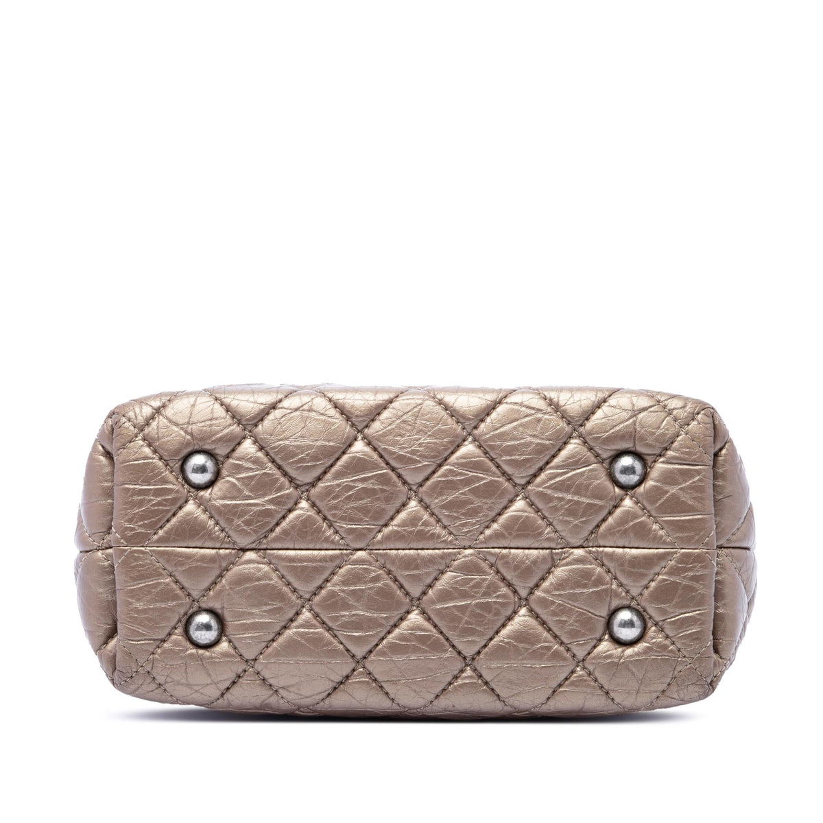 Chanel Quilted Metallic Aged Calfskin Reissue 2.55 Tote