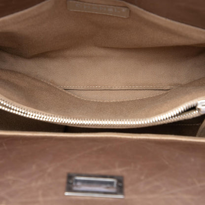 Chanel Quilted Metallic Aged Calfskin Reissue 2.55 Tote