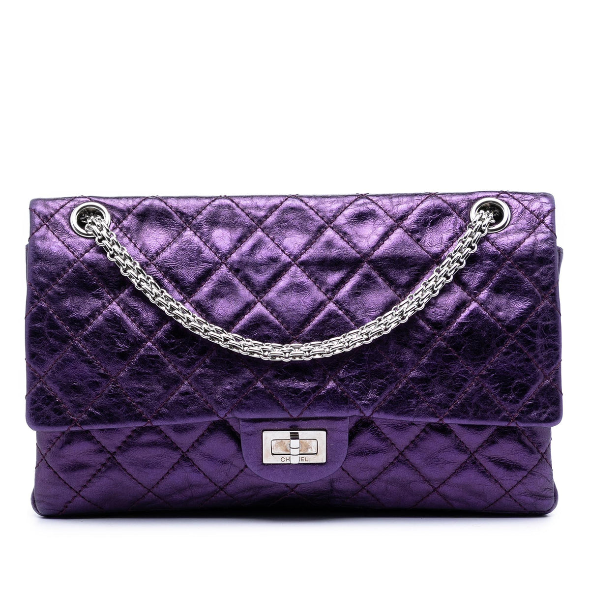 Chanel Quilted Metallic Calfskin Reissue 2.55 Double Flap 226