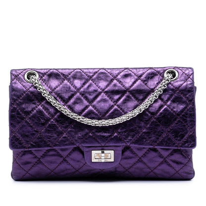Chanel Quilted Metallic Calfskin Reissue 2.55 Double Flap 226