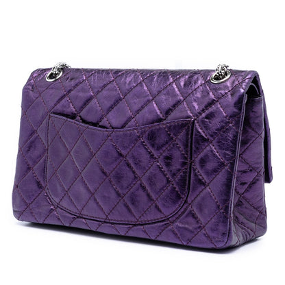 Chanel Quilted Metallic Calfskin Reissue 2.55 Double Flap 226
