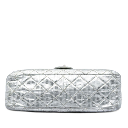 Chanel Quilted Metallic Striped Aged Calfskin Reissue 2.55 Double Flap 226