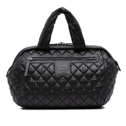 Chanel Quilted Nylon Coco Cocoon Bowler Bag