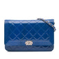 Chanel Quilted Patent Boy Wallet on Chain