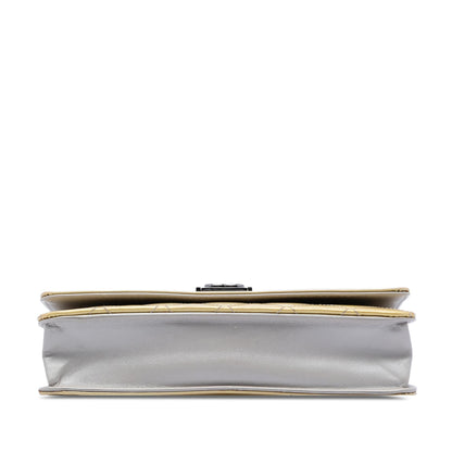 Chanel Quilted Patent Boy Wallet on Chain