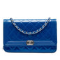 Chanel Quilted Patent Boy Wallet on Chain