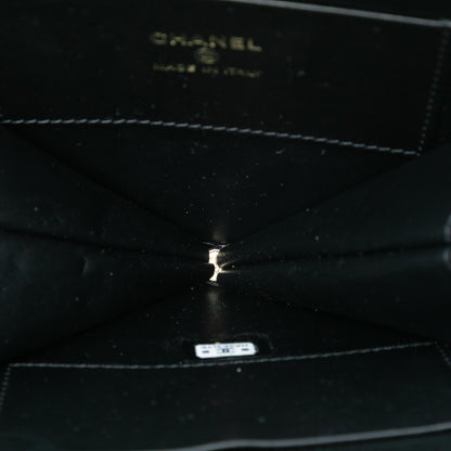 Chanel Quilted Patent Duo Heart Clutch with Chain