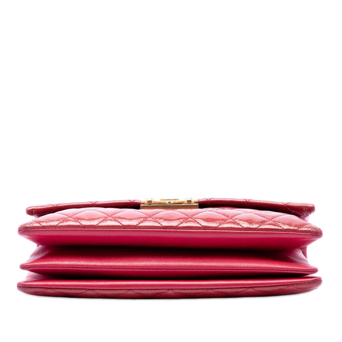 Chanel Quilted Patent Goatskin Pagoda Accordion Flap