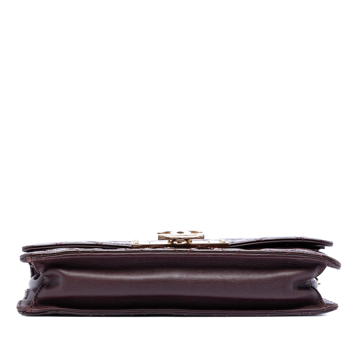 Chanel Quilted Patent Golden Class East West Wallet on Chain