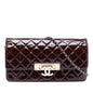 Chanel Quilted Patent Golden Class East West Wallet on Chain