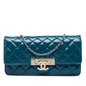 Chanel Quilted Patent Golden Class East West Wallet on Chain