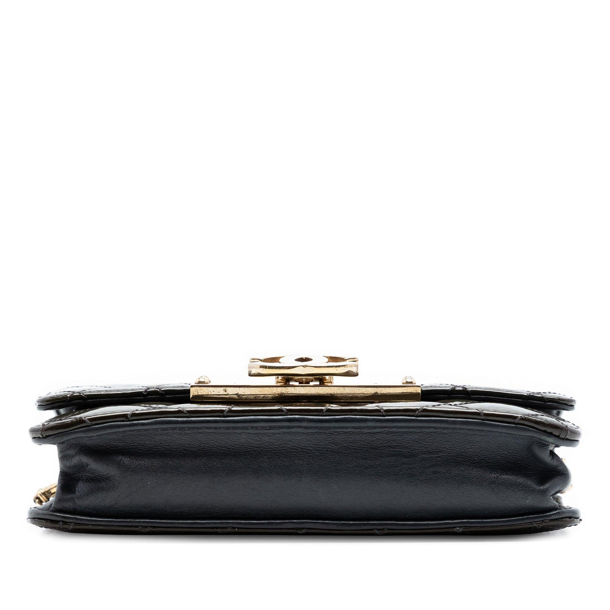 Chanel Quilted Patent Golden Class Wallet on Chain