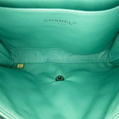Chanel Quilted Patent New Clutch on Chain