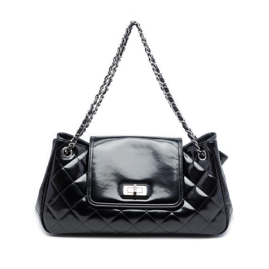 Chanel Quilted Patent Reissue 2.55 Accordion Flap