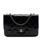 Chanel Quilted Patent and Goatskin CC Eyelet Wallet On Chain