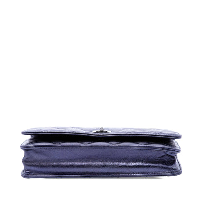 Chanel Quilted Shiny Aged Calfskin Reissue 2.55 Wallet on Chain