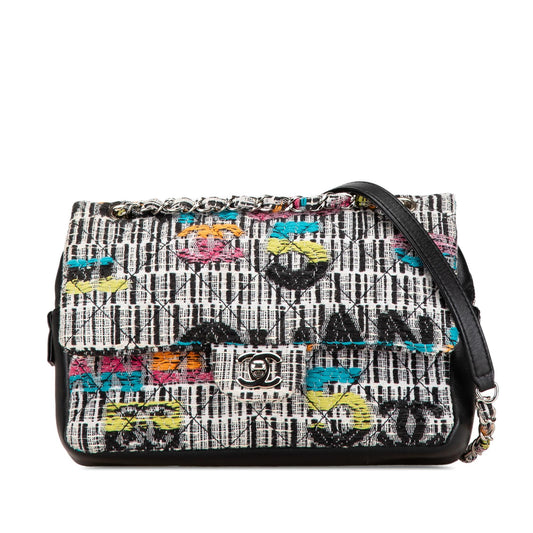 Chanel Quilted Tweed Fantasy Easy Flap