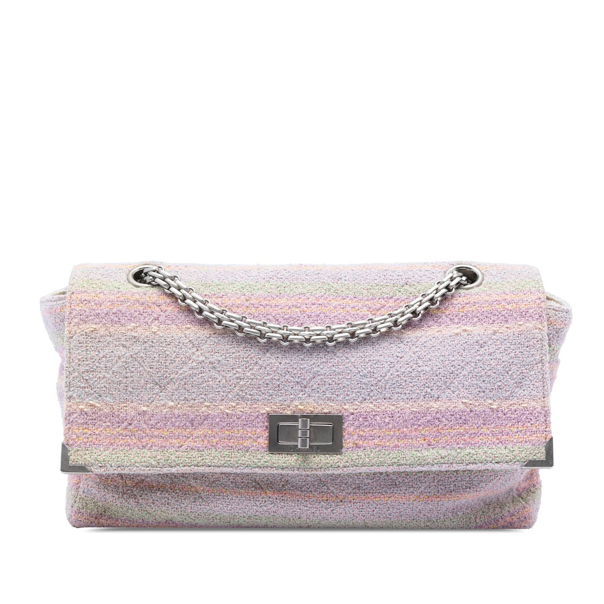 Chanel Quilted Tweed Reissue 2.55 Single Flap 225