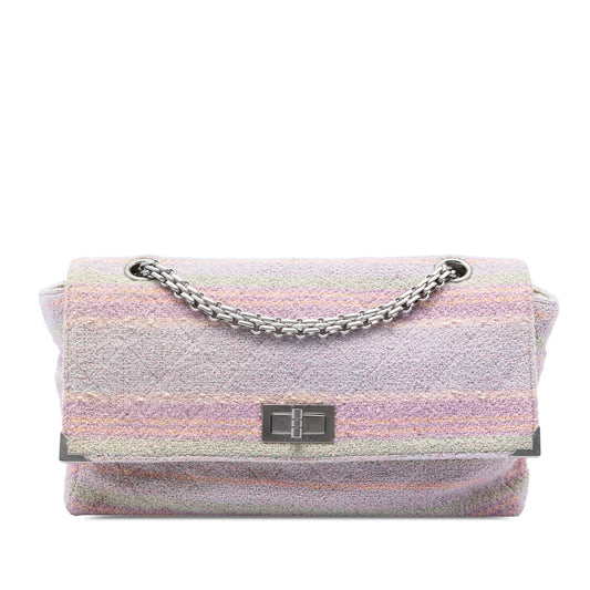Chanel Quilted Tweed Reissue 2.55 Single Flap 225