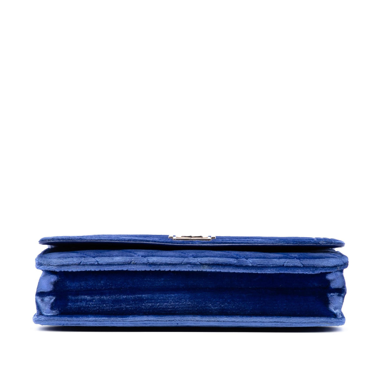 Chanel Quilted Velvet Boy Wallet On Chain