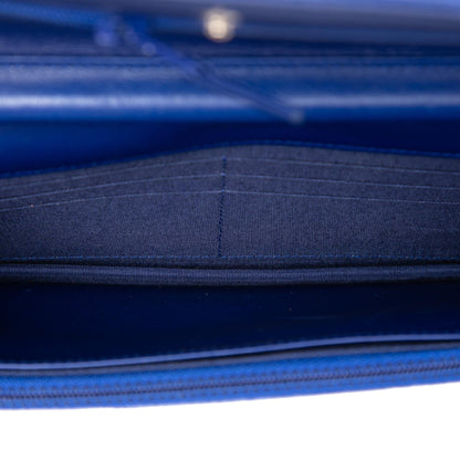 Chanel Quilted Velvet Boy Wallet On Chain