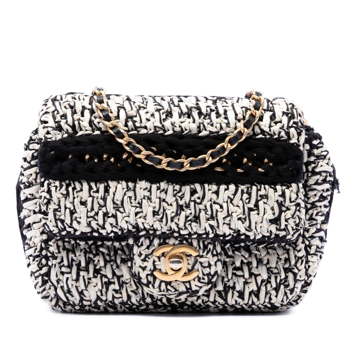 Chanel Raffia Braided with Love Flap