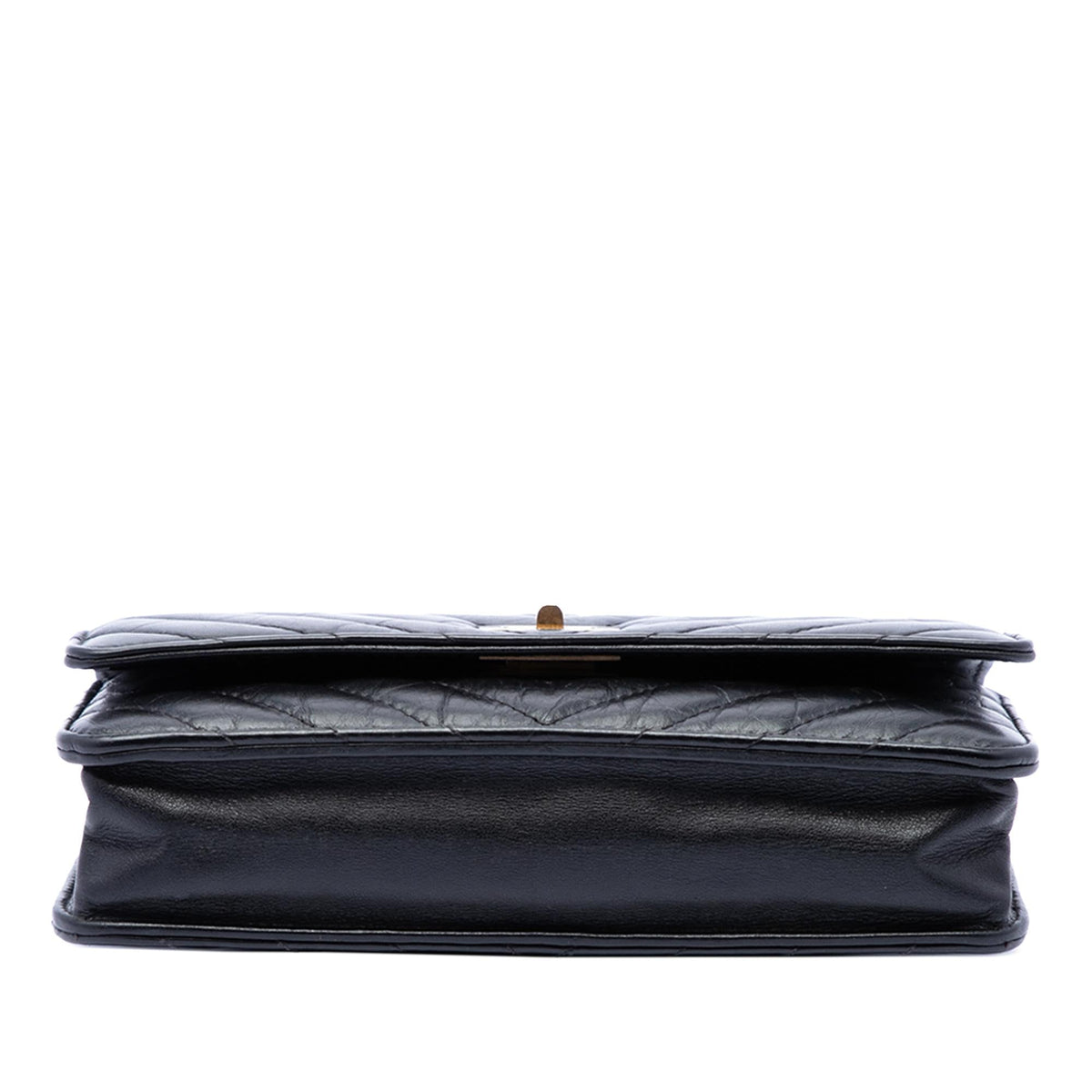 Chanel Reissue 2.55 Chevron Aged Calfskin Wallet on Chain