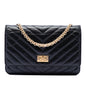 Chanel Reissue 2.55 Chevron Aged Calfskin Wallet on Chain