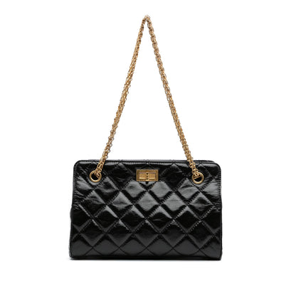 Chanel Reissue 2.55 Glazed Crackled Calfskin Shopping Bag
