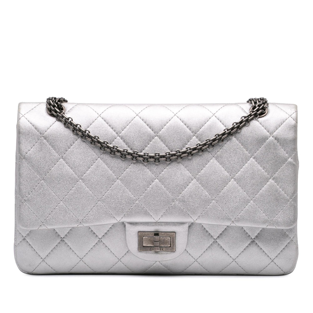 Chanel Reissue 2.55 Metallic Lambskin Double Flap 227