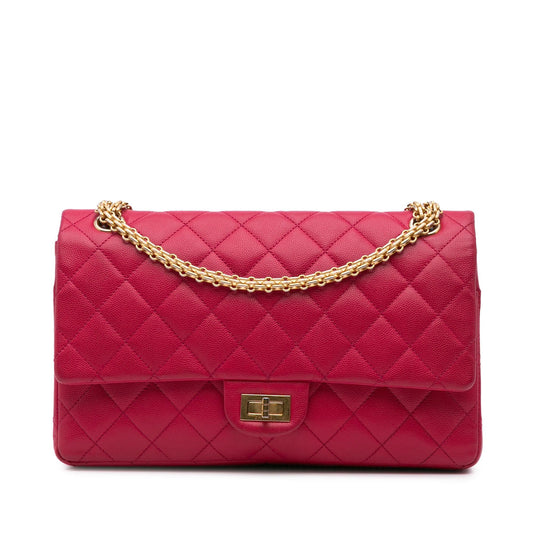 Chanel Reissue 2.55 Quilted Caviar Double Flap 226