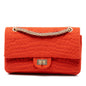 Chanel Reissue 2.55 Quilted Jersey Coco Croc Double Flap 225