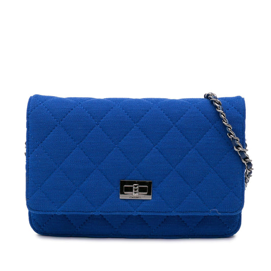 Chanel Reissue 2.55 Quilted Jersey Wallet On Chain