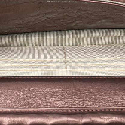 Chanel Reissue 2.55 Quilted Metallic Aged Calfskin Wallet on Chain