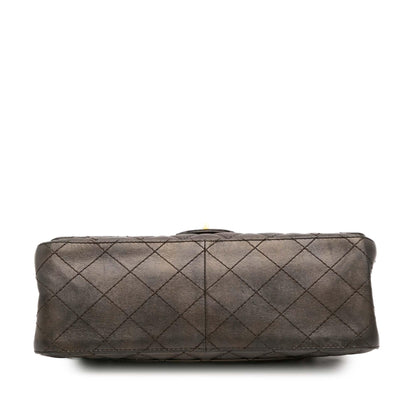 Chanel Reissue 2.55 Quilted Metallic Lambskin Double Flap 226