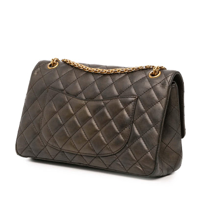 Chanel Reissue 2.55 Quilted Metallic Lambskin Double Flap 226