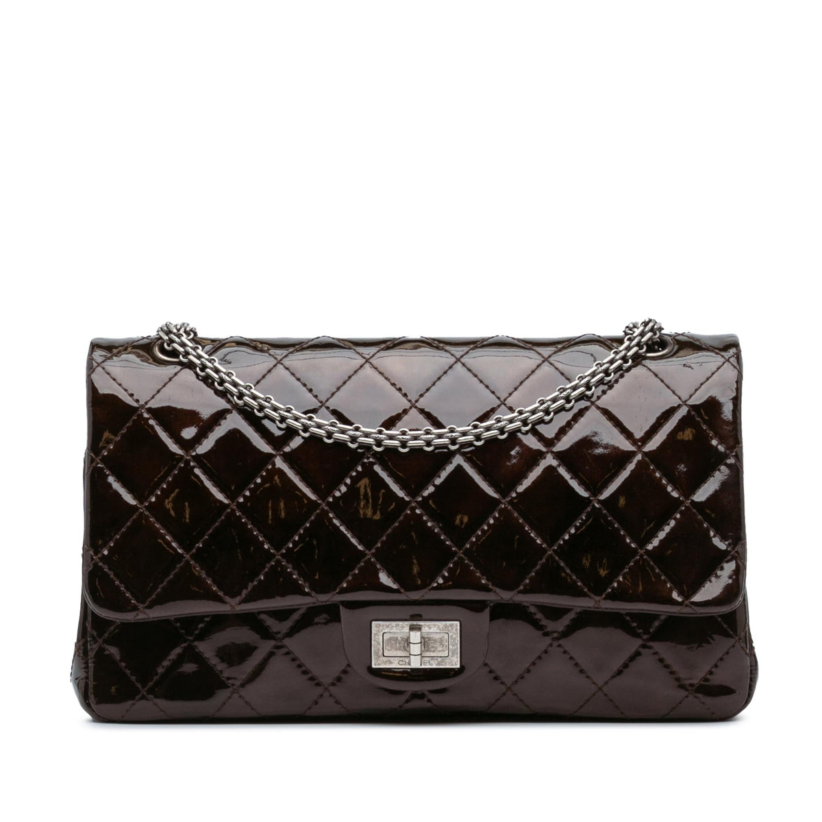 Chanel Reissue 2.55 Quilted Patent Double Flap 227
