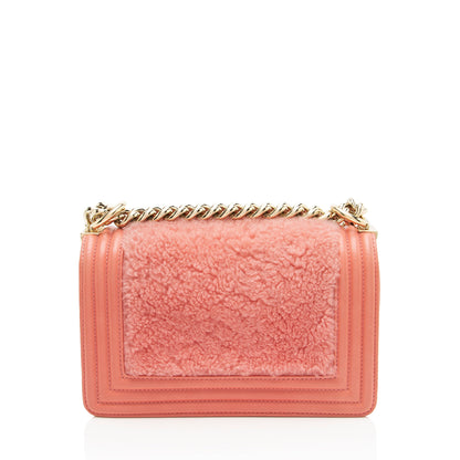 Chanel Shearling Calfskin Small Boy Bag