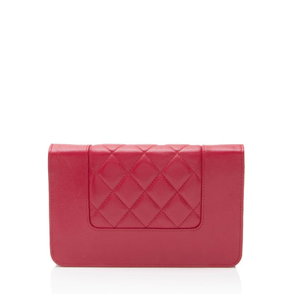 Chanel Sheepskin Mademoiselle Vintage Wallet on Chain