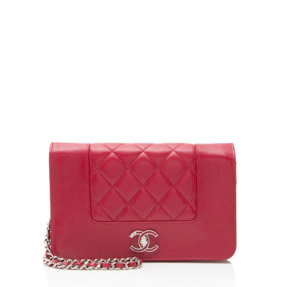 Chanel Sheepskin Mademoiselle Vintage Wallet on Chain