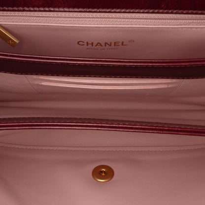 Chanel Small Aged Calfskin Straight Lined Flap