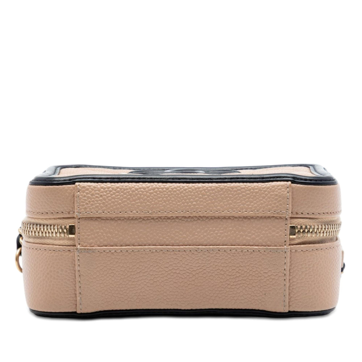Chanel Small Bicolor Caviar CC Filigree Vanity Case