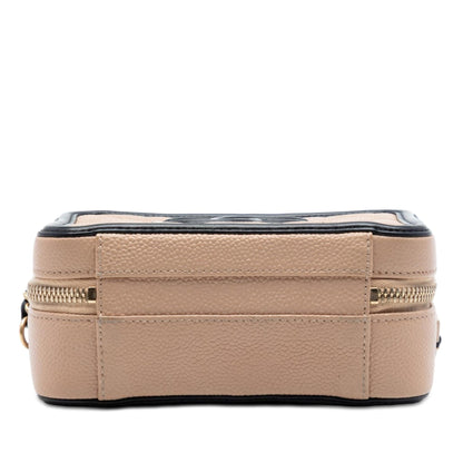 Chanel Small Bicolor Caviar CC Filigree Vanity Case