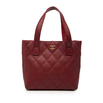Chanel Small CC Calfskin Surpique Tote